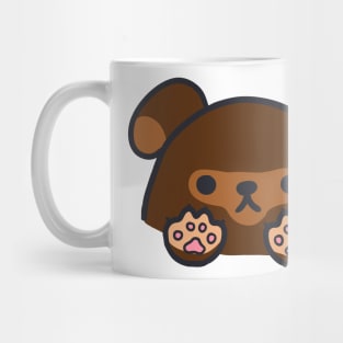 cute kawaii patterned brown dog Mug